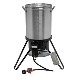 Brinkmann 815-4001-S Turkey-Fryer Kit with 30-Quart Stockpot and 45,000-BTU Outdoor Gas... by Turkey Fryers