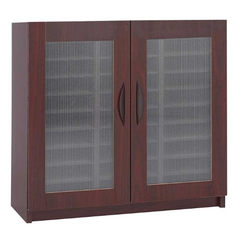 Safco Model 30-Compartment Literature Organizer with Doors, Medium, Oak (9356)