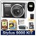 Olympus Stylus 9000 12MP 2.7 LCD Digital Camera (Black) Sensible Mega Bundle