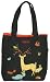 Bungalow360 Deer Friends Black Reversible VeganTote. Artwork by Susie Ghahremani!