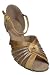 Ladies' Latin Rhythm Bop Signature S2805 Tan Satin Rhinestone EK11001 3 Heel