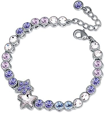 RUINUO Women's Minimalist Series 'Illumine' Austrian Crystal Bracelet Series (Tanzanite)