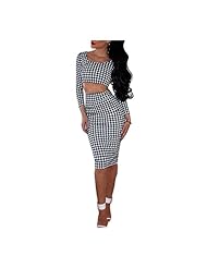 Sexy Striped Print Long Sleeves Spring Bodycon Dress/Club Dress/Party Dress 