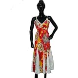 Sundresses-NewageIndianCottonFloralPrintSundressBohoStrapDressS-xlFreeShipping