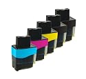 LC900 5 Item Multipack - Set of 5 Compatible Ink Cartridges for Brother DCP-110C DCP-115C DCP-117C DCP-120C DCP-310 DCP-340CW Fax 1840C 1940C 2440C MFC-210C MFC-215C MFC-3240 MFC-3340 MFC-3342 MFC-410CN MFC-425CN MFC-5440CN MFC-5840 MFC-5840CN MFC-620CN MFC-640CW (Contains : 1 x LC900C 1 x LC900M 1 x LC900Y 2 x LC900BK )