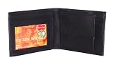 Black Bi-Folding Leather Wallet