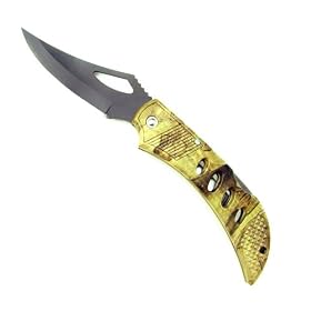 Trademark Hunters Camouflage Pocket Knife Full Blade