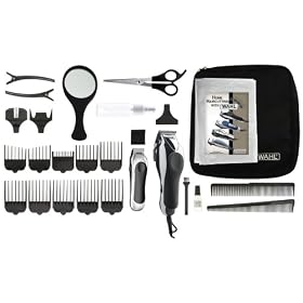 Wahl 79524-1001 Deluxe Chrome Pro with Multi-Cut Clipper & Trimmer, 27 Pieces