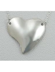A Whimsical Heart Sterling Silver Aromatherapy Necklace, Made in America
