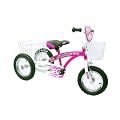 Pedal Pals Girl's Trike 100% Assembled Trike - Pink/White, 12 Inch
