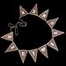 BABY SHOWER Hessian Bunting Banner Pennant Rustic Wedding Decor