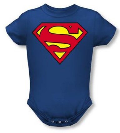  DC Comics Superman Creeper Romper Onesie Size: 18-24 Months