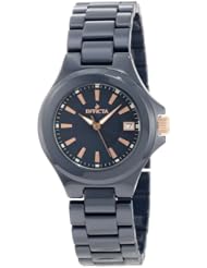 Invicta Womens 12541 Ceramics Blue Dial Blue Ceramic Watch