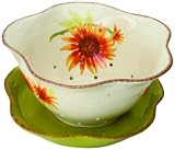 Welcome Home Brands Soleil Berry Bowl with Plate