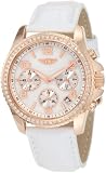 Invicta Women's IBI-10064-006  Chronograph Mother-Of-Pearl Dial White Leather Watch
