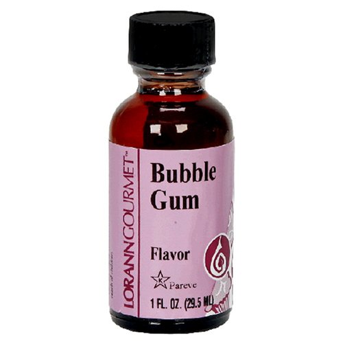 LorAnn Artificial Flavoring Oils, Bubble Gum Flavoring Oil, 1-Ounce Bottles (Pack of 4) by LorAnn Oils