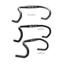 Deda Elementi - Newton, 31.7 46cm, Shallow Drop, Round Bend, Black