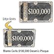 Monte Carlo Ceramic Poker Chip Plaque - Choose!