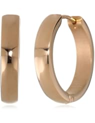 Stainless Steel Rose Gold Huggie Earrings