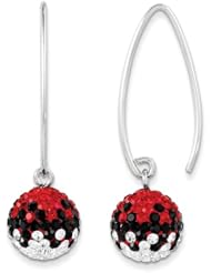 Sterling Silver Swarovski Elements Athens Spirit Ball Earrings