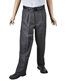 French Toast Flannel Pleated Pants with Elastic Waist (Sizes 4-7)