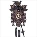 Schneider Black Forest 12 Inch Musical Painted Flowers Cuckoo Clock