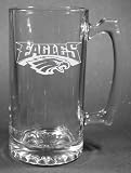 NFL Philadelphia Eagles Laser Etched 27oz Glass Beer Mug