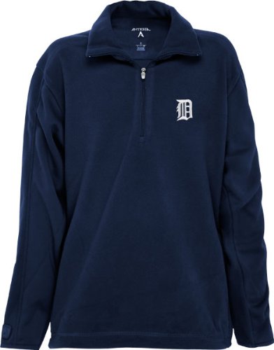 Detroit Tigers Youth Navy 1/4 Zip Fleece Frost Jacket