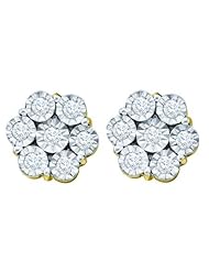 1.00CTW DIAMOND LADIES FANOOK EARRINGS