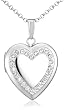 Sterling Silver Heart Locket, 18"