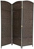 Best Deal Low Price Top Quality Inexpensive Divider - 6ft. Diamond Rattan Style Plant Fiber Folding Screen - 7 Colors - 4 Sizes
