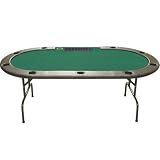 Trademark Poker 96-Inch Hold'em Poker table with Dealer Position and Removable Rail