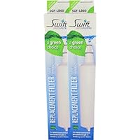 Kenmore 46-9990 NSF Certified Refrigerator Water Filter, Certified Green, Made in North America 2 Pack