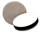 Waxman 4713495K 4 Count 3-1/2″ Round Felt Furniture Super Sliders Self Stick