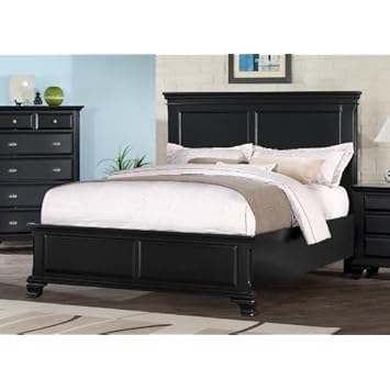 Laveno 011 Black Wood Queen Bed