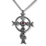 St Columba's Serpent Cross Pendant Necklace
