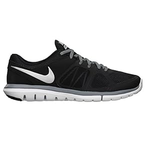 Nike Men's Flex 2014 RN Black/Mtllc Slvr/Cl Gry/White Running Shoe 13 Men US