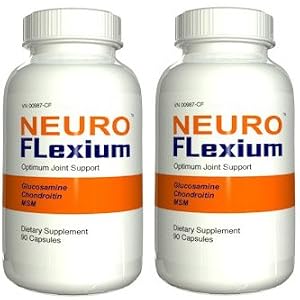 Neuro Flexium - Optimum Joint Support with Glucosamine Sulfate, Chondroitin, MSM, 90 Caps (2 BOTTLES)