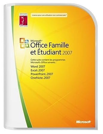 Office Famille et Etudiant 2007 - Equipez jusqu'à 3 PC