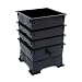 Worm Factory DS3BT 3-Tray Worm Composter - Black