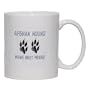 AFGAN TERRIER MAN'S BEST FRIEND Mug for Coffee / Hot Beverage (choice of sizes and colors)