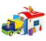 PLAYMOBIL 6759 Camion avec garage 1.2.3 + Pilote de voiture de course