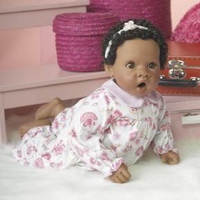 Buy Lee Middleton Dolls 2152 Fantasy Flowers Dark Newborn 19 Inch