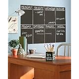 4 Peel & Stick Chalkboard Panels in Gray From Wallies & WallCandy Arts