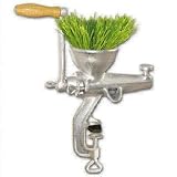 Prago Weston Cast Iron Tin Coated Wheatgrass Juicer Fully Disassembles for Quick & Easy Clean-up