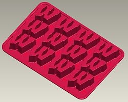 Wisconsin Silicone Ice Tray / Candy Mold (2 Pack)