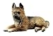GERMAN SHEPHERD Dog Puppy lays Black and Tan FIGURINE Resin 6319