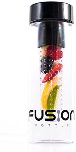 28 Ounce Fruit Infused Water Bottle for Detox by Fusion Bottle Designed to Flavor Water with Infuser Technology Copolyester Tritan Material Includes Protein Shaker Ball Enhance Your Diet Now