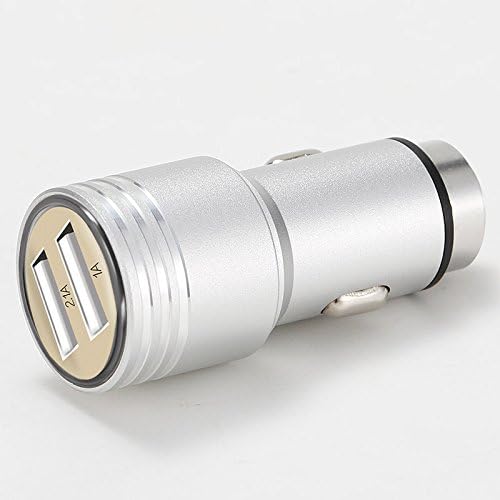 USB Car Charger,super Fast Universal Portable Mobile Phone Car Charger,3.1a Dual USB Port Cell Phone Charger (Sliver)
