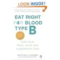 Eat Right For Blood Type B: Individual Food, Drink and Supplement lists (Eat Right for Your Blood Type)